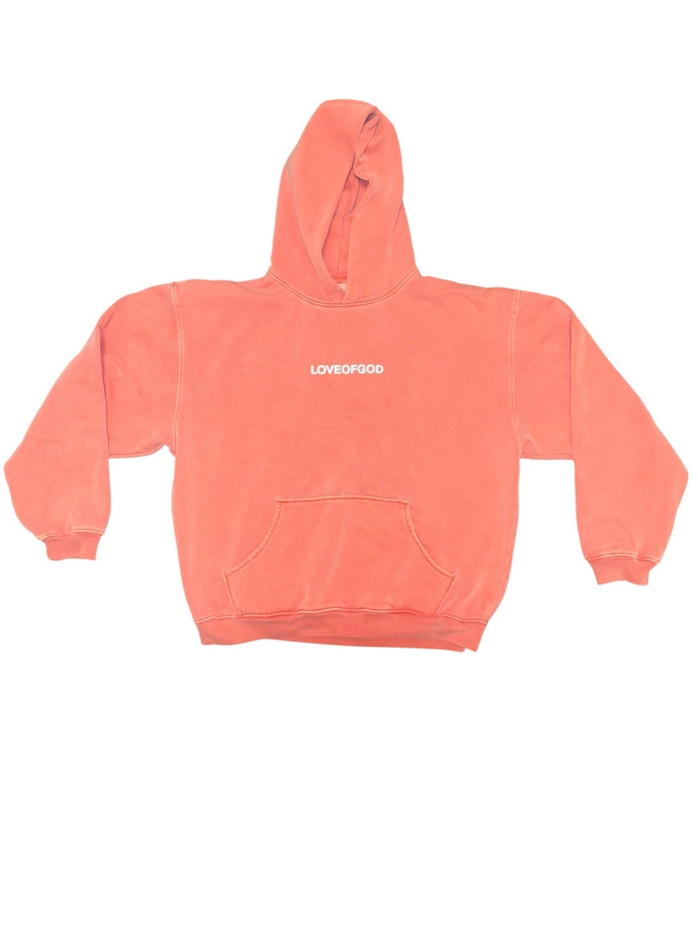 TENA LOVEOFGOD Jesus Loves You Orange Hoodie Size: Large NWOT